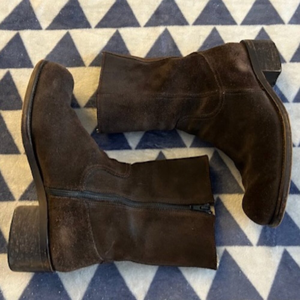 Brown Suede Boots